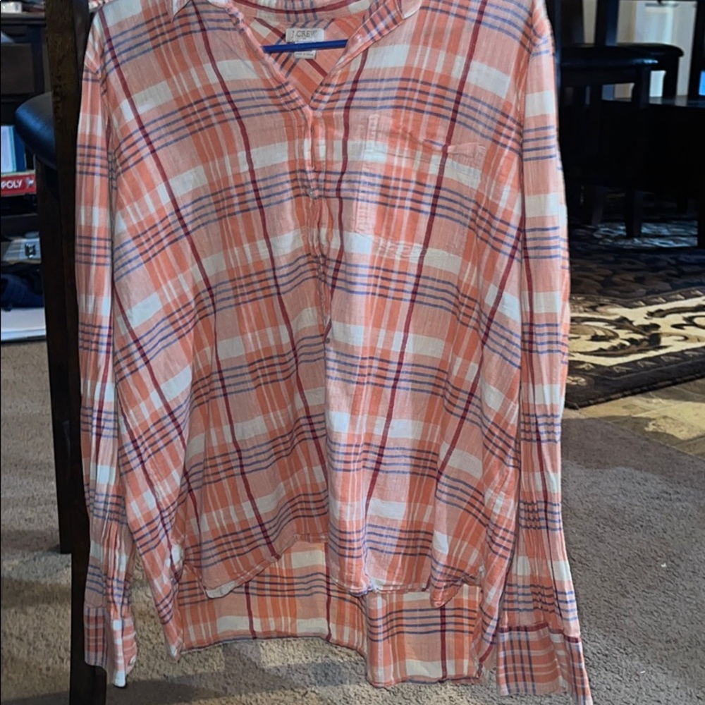 JCrew plaid shirt